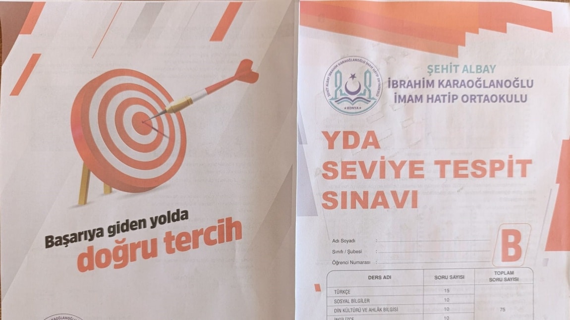 2024 YDA SINAV KİTAPCIĞI